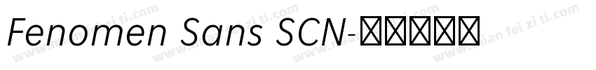 Fenomen Sans SCN字体转换